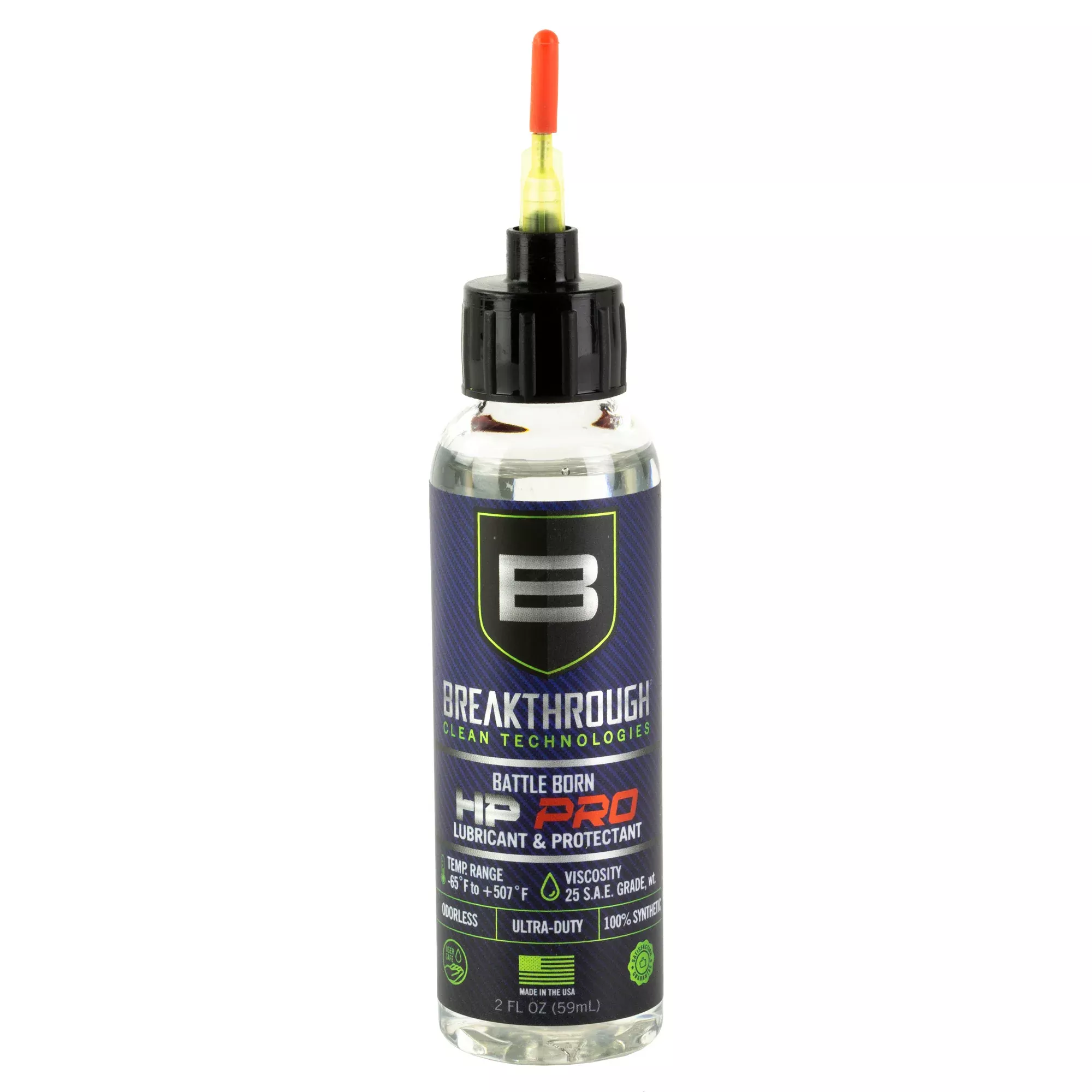 Breakthrough Clean Technologies Battle Born HP Pro Gun Oil Lubricant & Protectant, 2 oz - HPPRO-2OZ-NTA