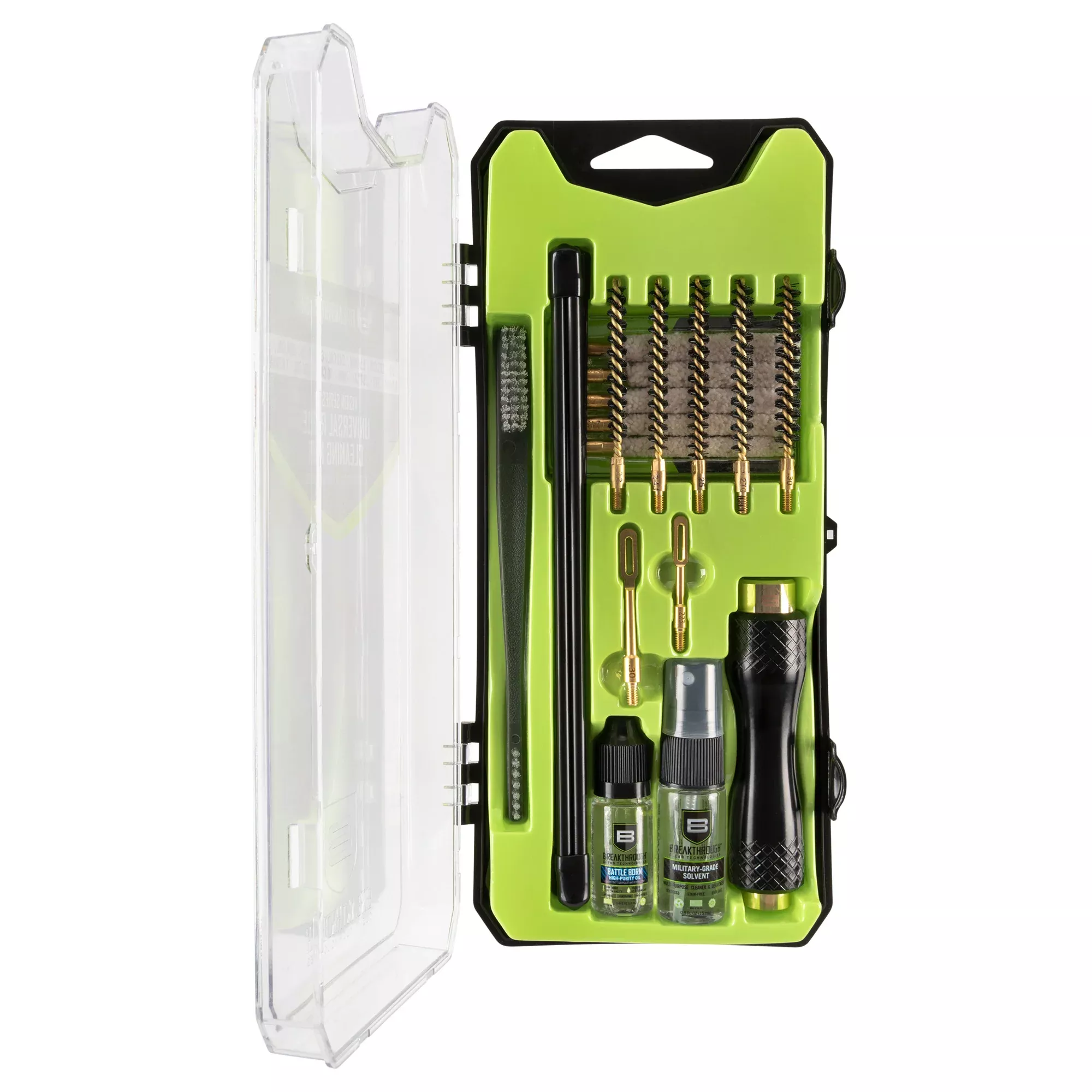Breakthrough Clean Technologies Vision Series Universal Rifle Cleaning Kit with Solvent, Oil & Brushes BT-VSU-R