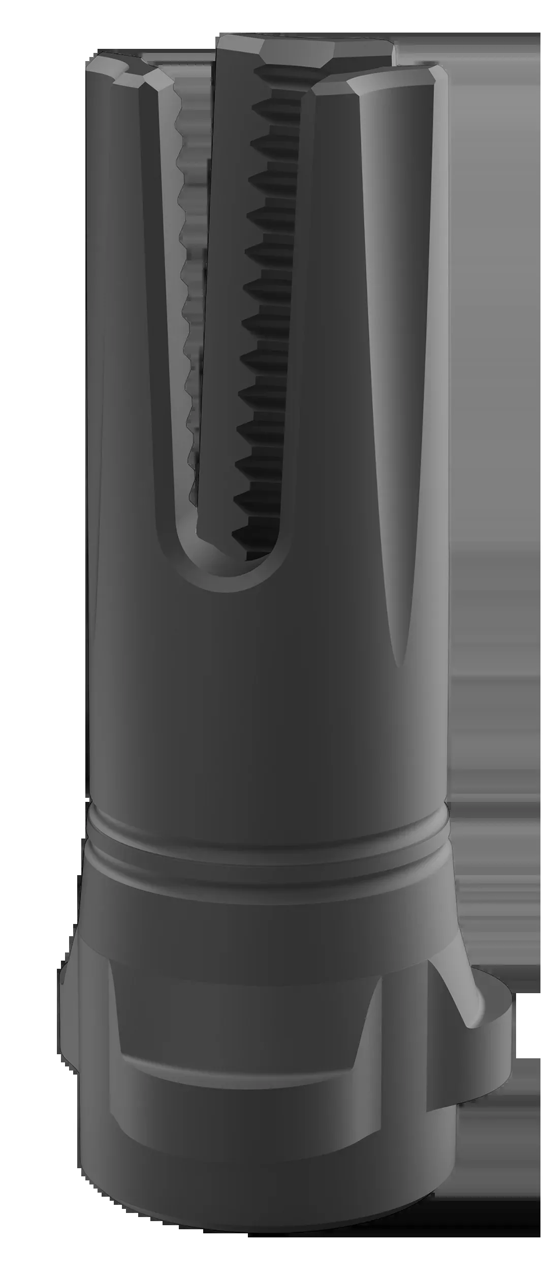 Breek Arms Scorch 3-Prong Flash Hider, Black Nitride 5/8x24 for 9mm, BRK4319