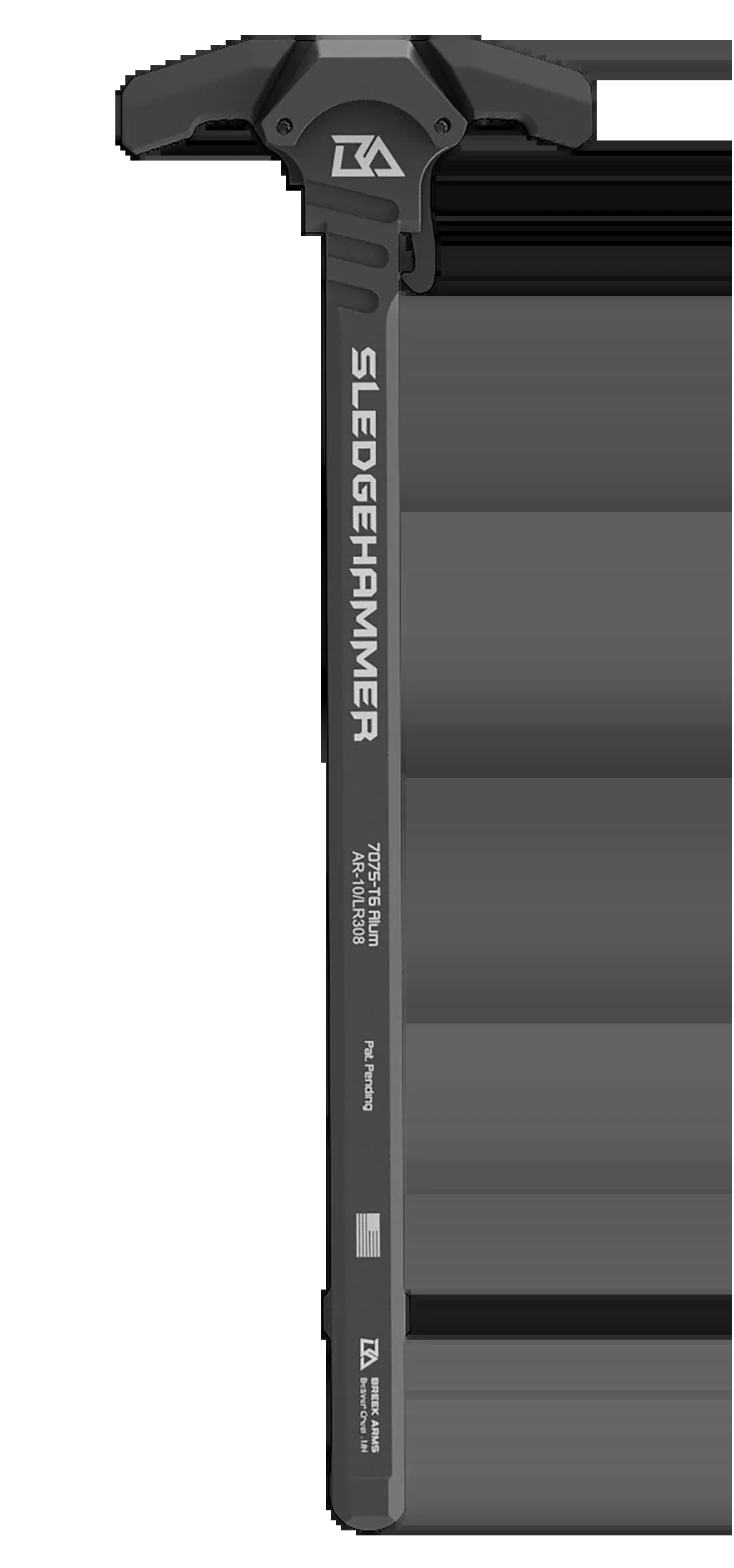 Breek Arms Sledgehammer AR-10/LR-308 Ambidextrous Charging Handle - Black