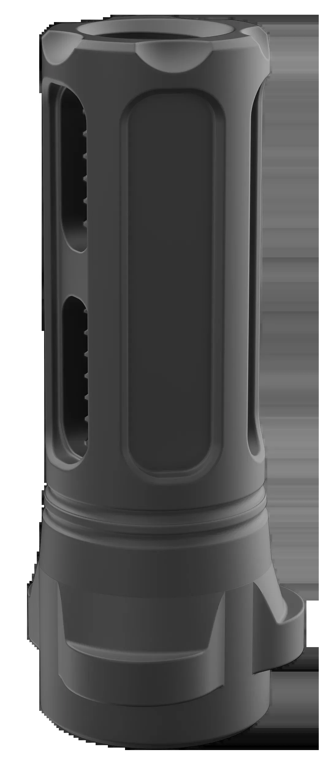 BREEK Sentinel Caged Flash Hider, Black Nitride Steel, 5/8x24 Threads, .30 Cal BRK4321