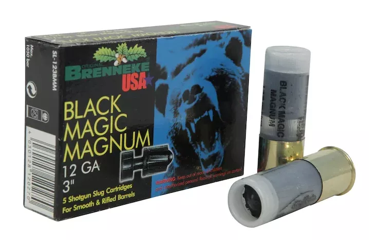 Brenneke USA Black Magic Magnum Ammunition 12 Gauge 3″ 1-3/8 oz Lead Rifled Slug Box of 5