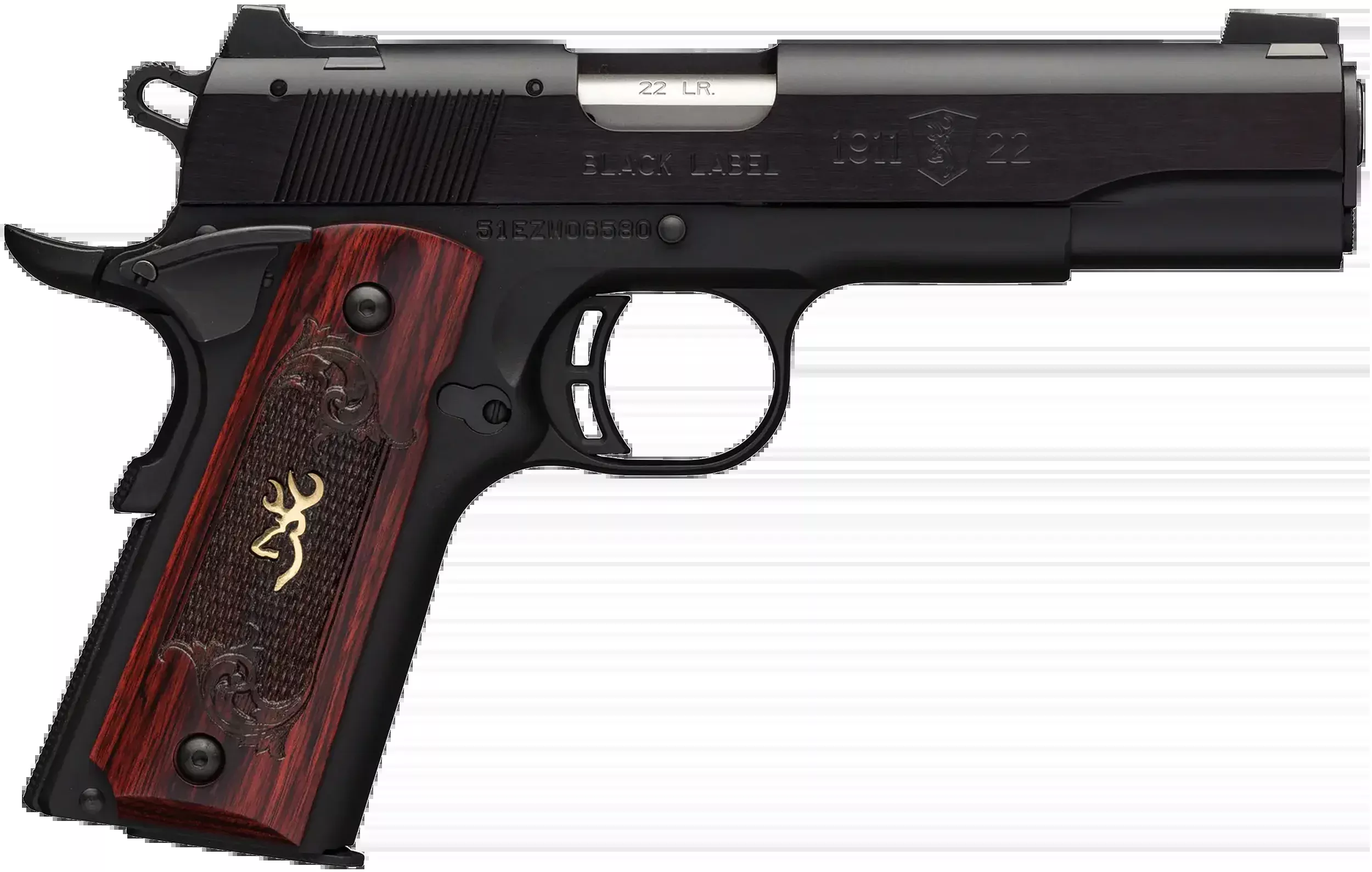 Browning 1911-22 Black Label Medallion Full Size 22 LR 4.25" 10+1 Semi-Auto Pistol