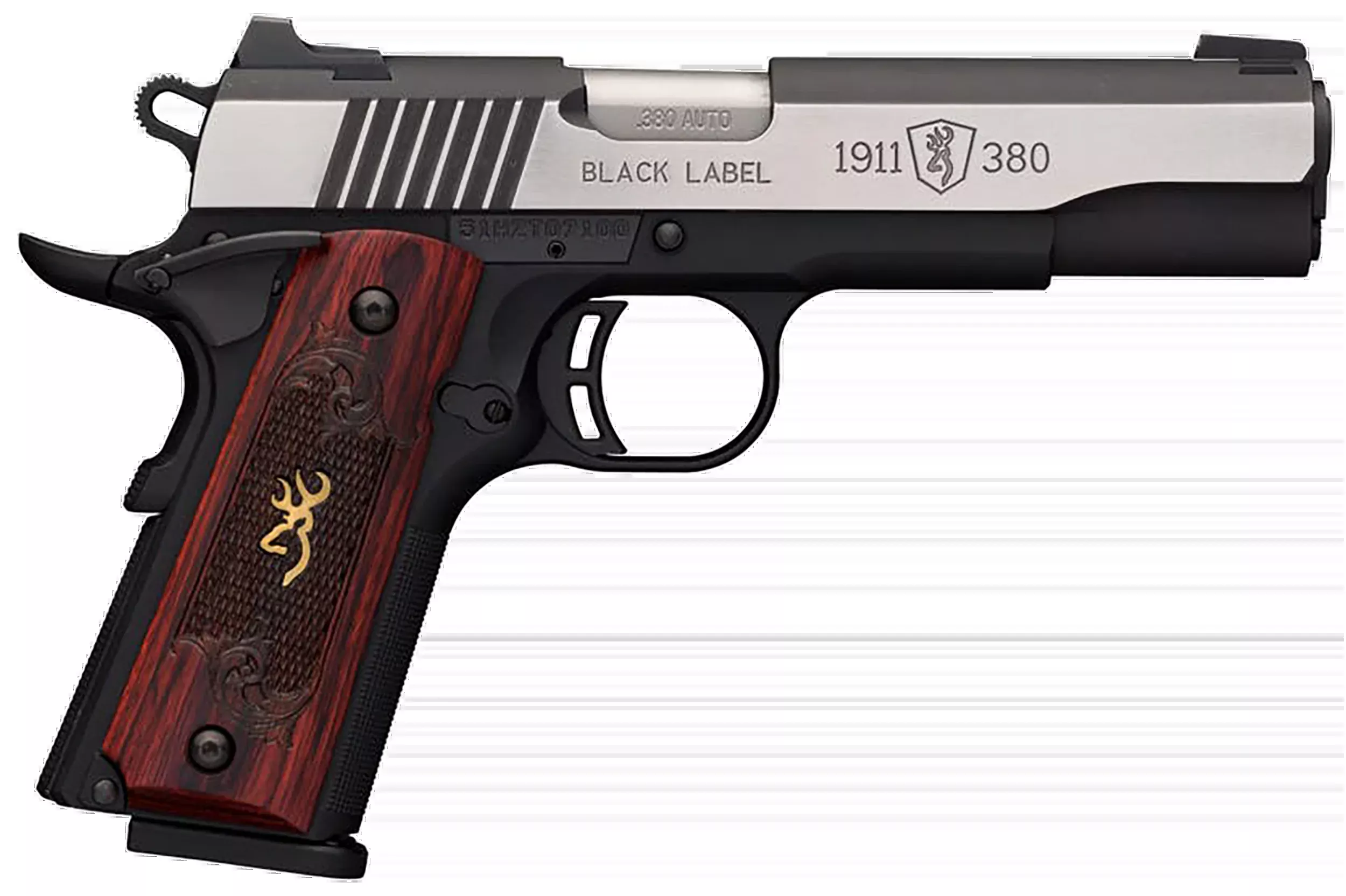 Browning 1911-380 Black Label Medallion Pro 380 ACP 4.25" 8+1 SAO Pistol