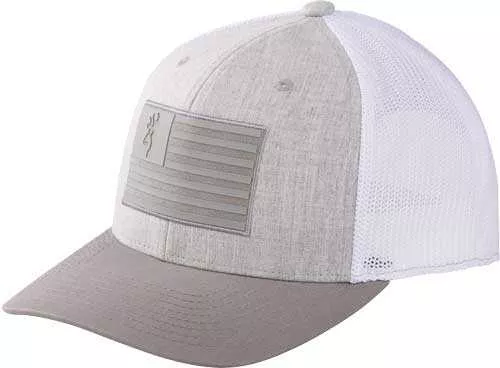 Browning Cap Recon Flag Mesh Snapback Pactch Gray Osfm