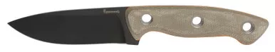 Browning Desolation Small Fixed Blade - 3.75" 440C Drop Point Blade, Natural Micarta Handles w/ Orange Liners, Kydex Sheath