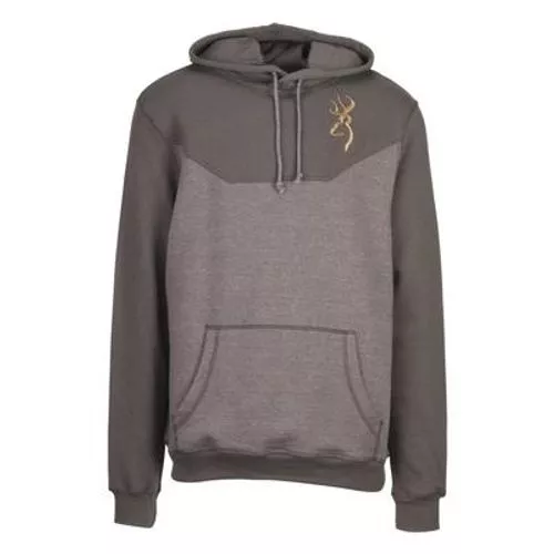 Browning Men's Pavant Hooded Tee - Heather/Black Olive