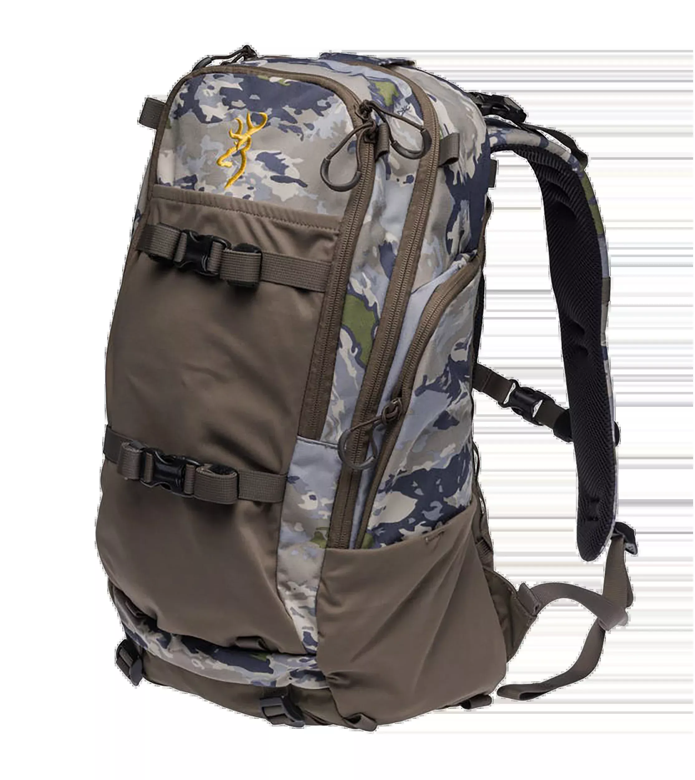 Browning Whitetail 1300 Hunting Day Pack - Nylon Ovix Camo, Hydration Ready, Rain Cover, 12913034