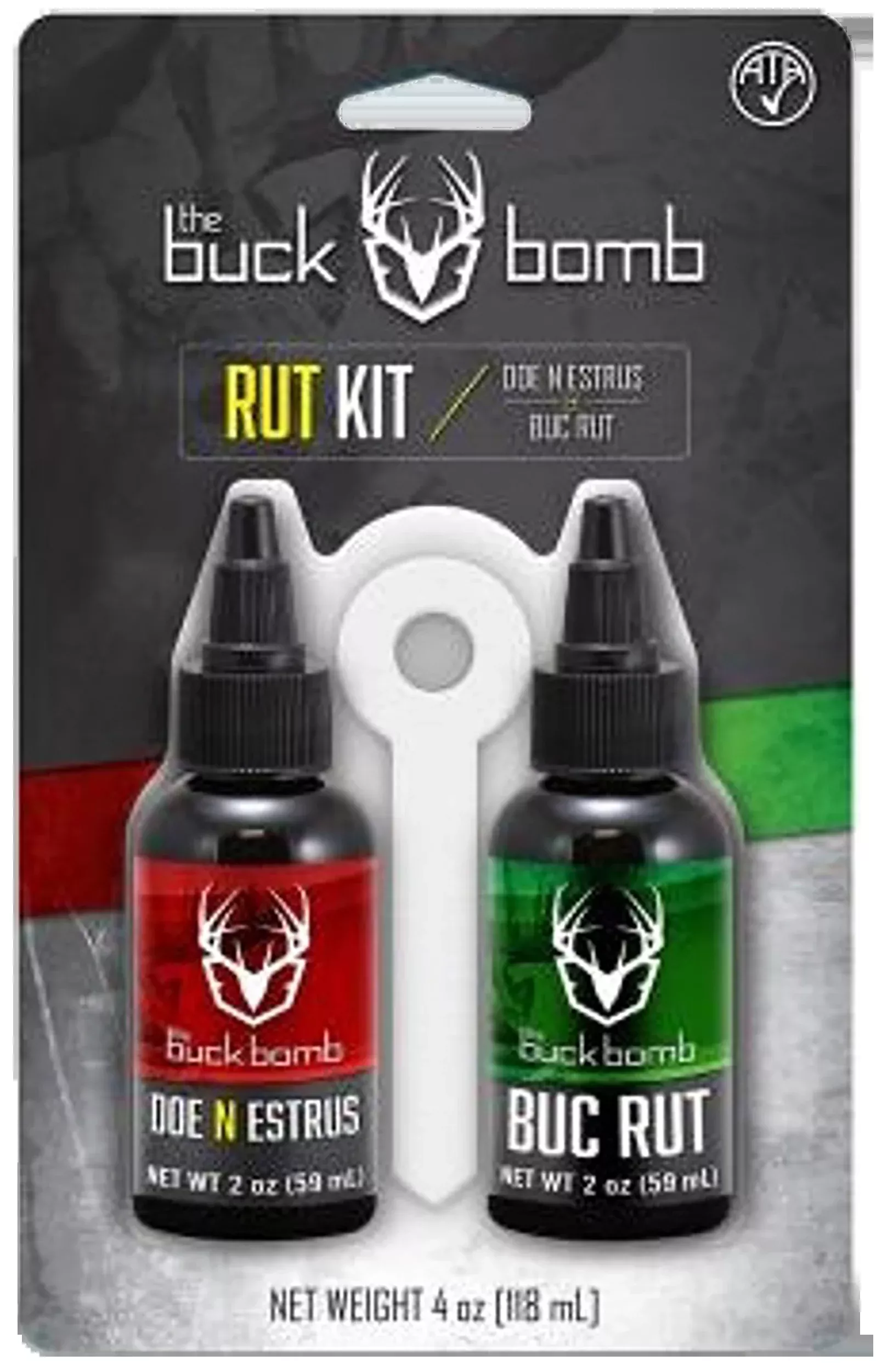 The Buck Bomb Rut Kit Deer Scent Attractant – Doe N Estrus & BucRut, 2oz Bottles HSBB200041
