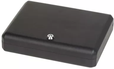 Bulldog BD1128 Pesonal Vault Large Key Entry Black Steel Holds 1 Handgun 11" H x 8.50" W x 2.25" D