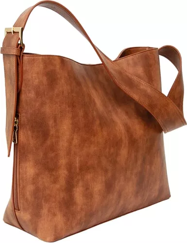 Bulldog BDP-091 Shoulder / Computer Bag w/ Holster - Distressed Brown