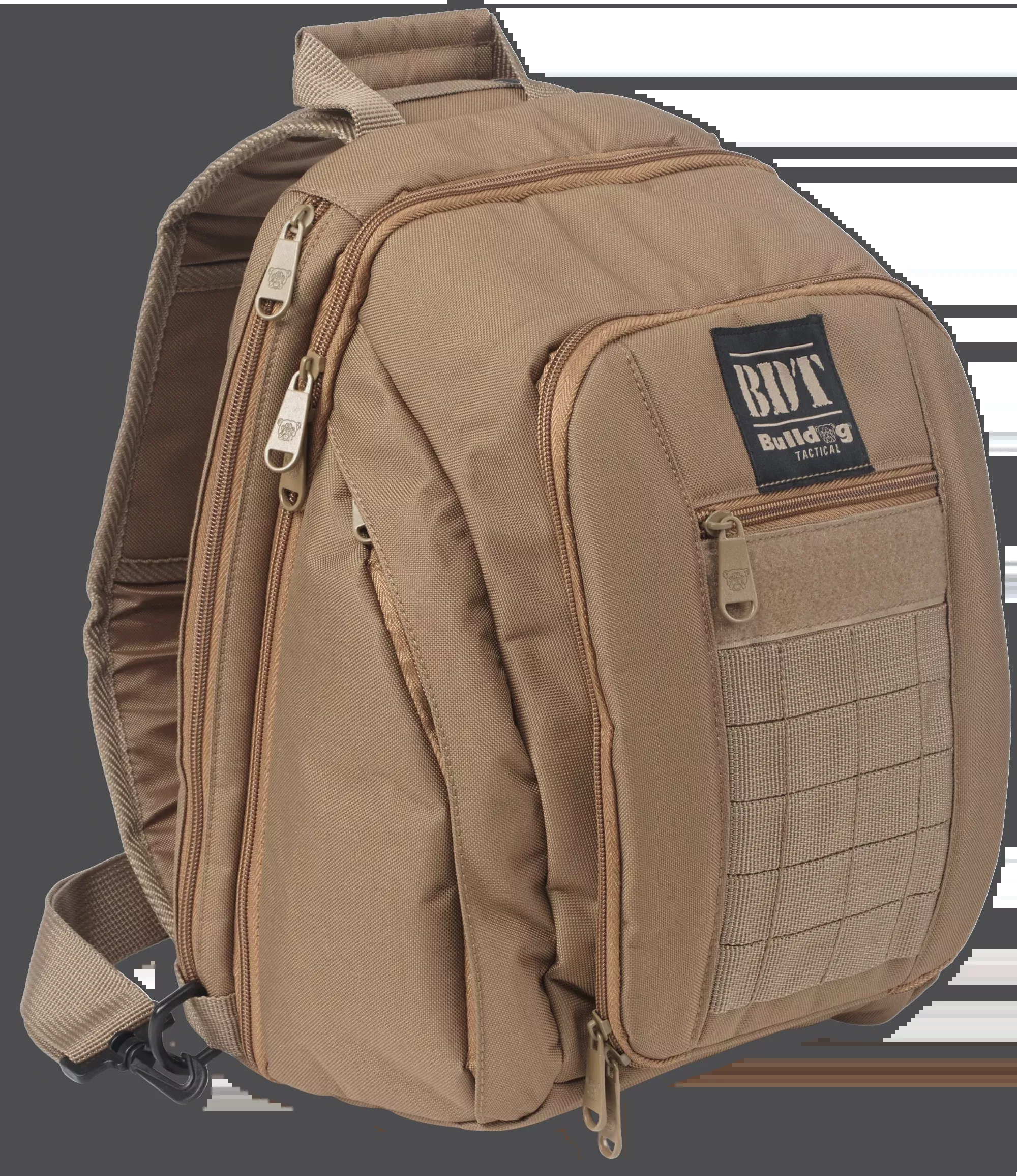 Bulldog BDT Tactical Sling Pack Small Tan Nylon CCW