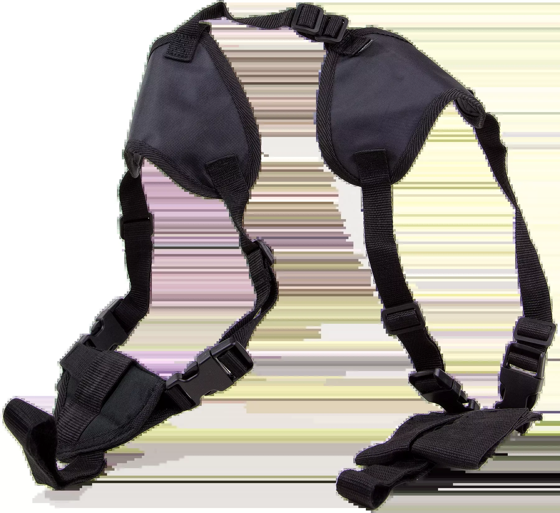 Bulldog Deluxe Shoulder Harness Holster System, Black Nylon, Ambidextrous, Fits 2–3" Sub-Compacts, WSHD20