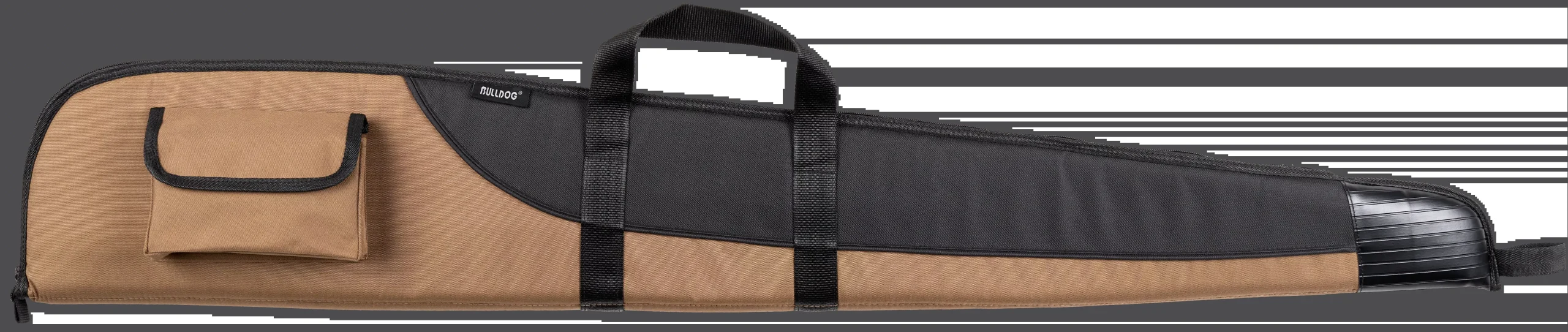 Bulldog Superior Series 52 in Shotgun/Rifle Case, Water-Resistant Nylon, Black/Tan - BD235