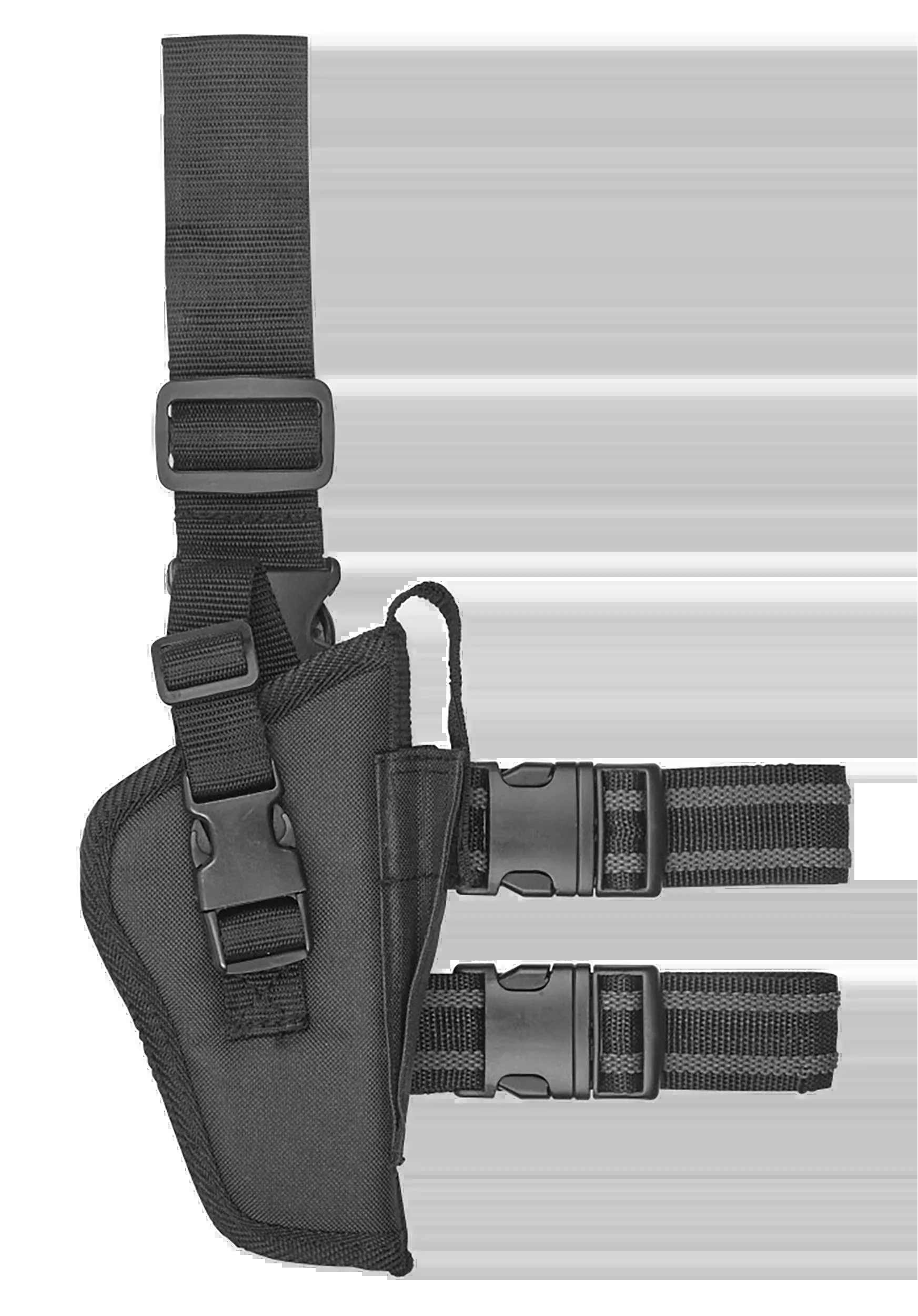 Bulldog Tactical Leg Holster, Right Hand, Black, Adjustable Belt & Leg Strap – WTAC7R