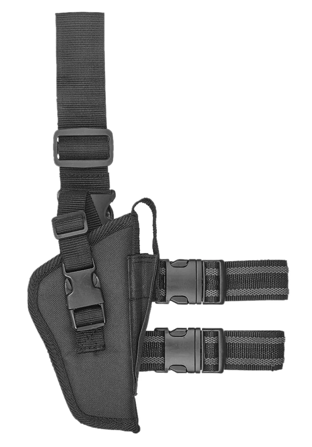 Bulldog WTAC7R TacticalLeg Holster Black Fits 2-4" Barrel Right Hand