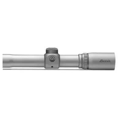 Burris 2x20mm Handgun Scope - 2X Fixed Power, 20mm Objective, 1" Tube, Plex Reticle, Rear Focal Plane, Nickel Silver Finish