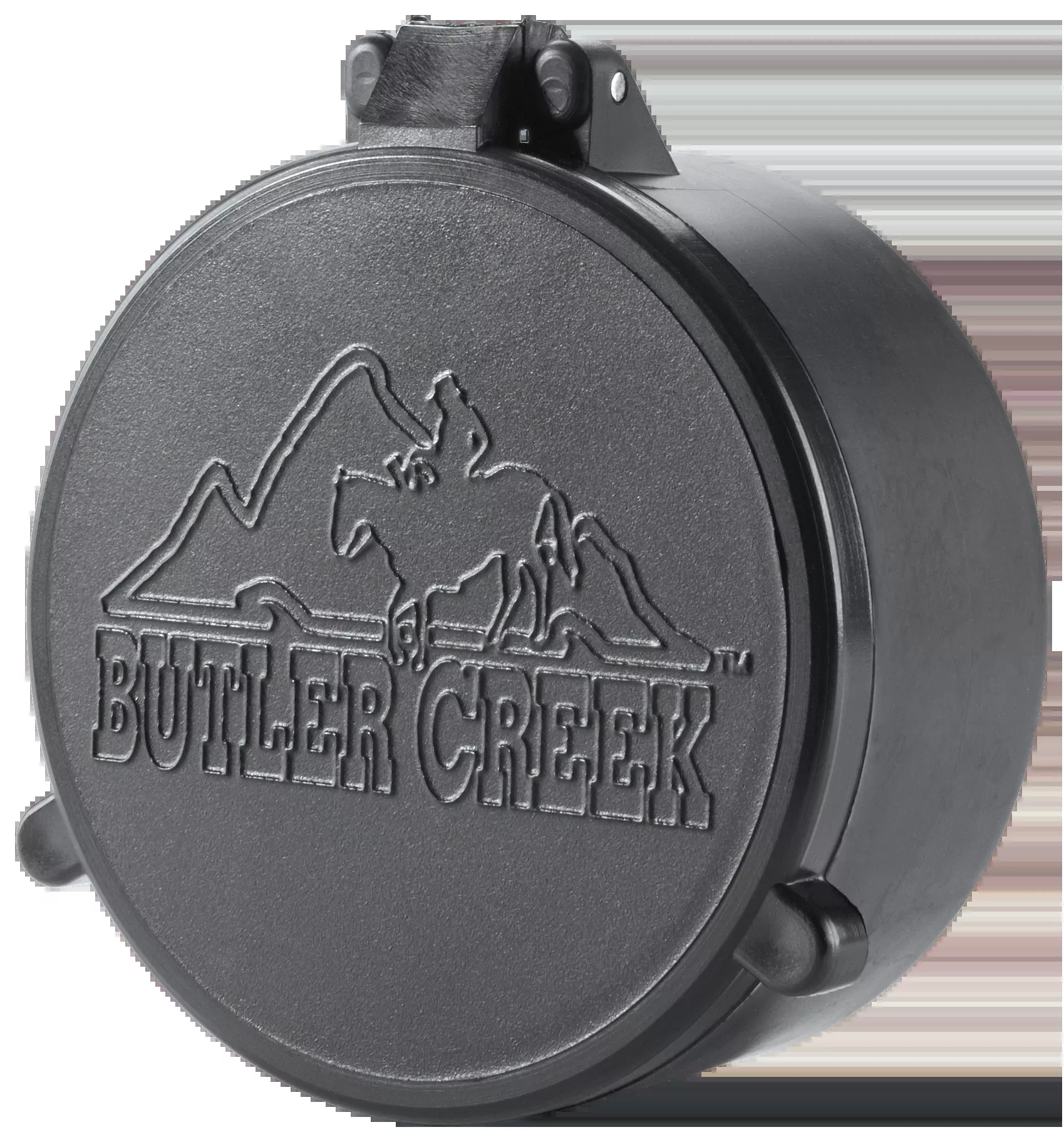 Butler Creek Flip-Open Objective Scope Cover, Black Polymer, 27.8 mm outside diameter fit, Size 04, 30040