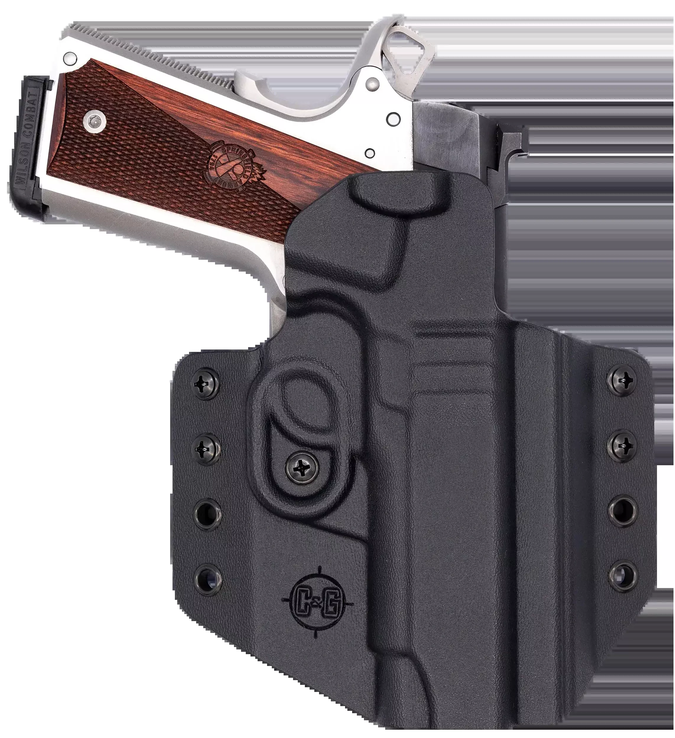 C&G Holsters Covert OWB Kydex Belt Loop Holster, Right Hand, Fits 1911 4.25/Wilson Combat EDC X9, 1856100