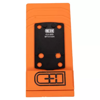 C&H Precision V4 MIL/LEO AAdapter Holosun EPS/EPS CARRY Fits GLOCK 43X / 48 MOS - Anodized Black Finish, Includes Mounting Hardware
