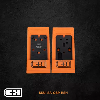 C&H Precision XD OSP Optic Mounting Plate - Fits Springfield Armory XDM to RMR/407C/507C, Anodized Black Finish