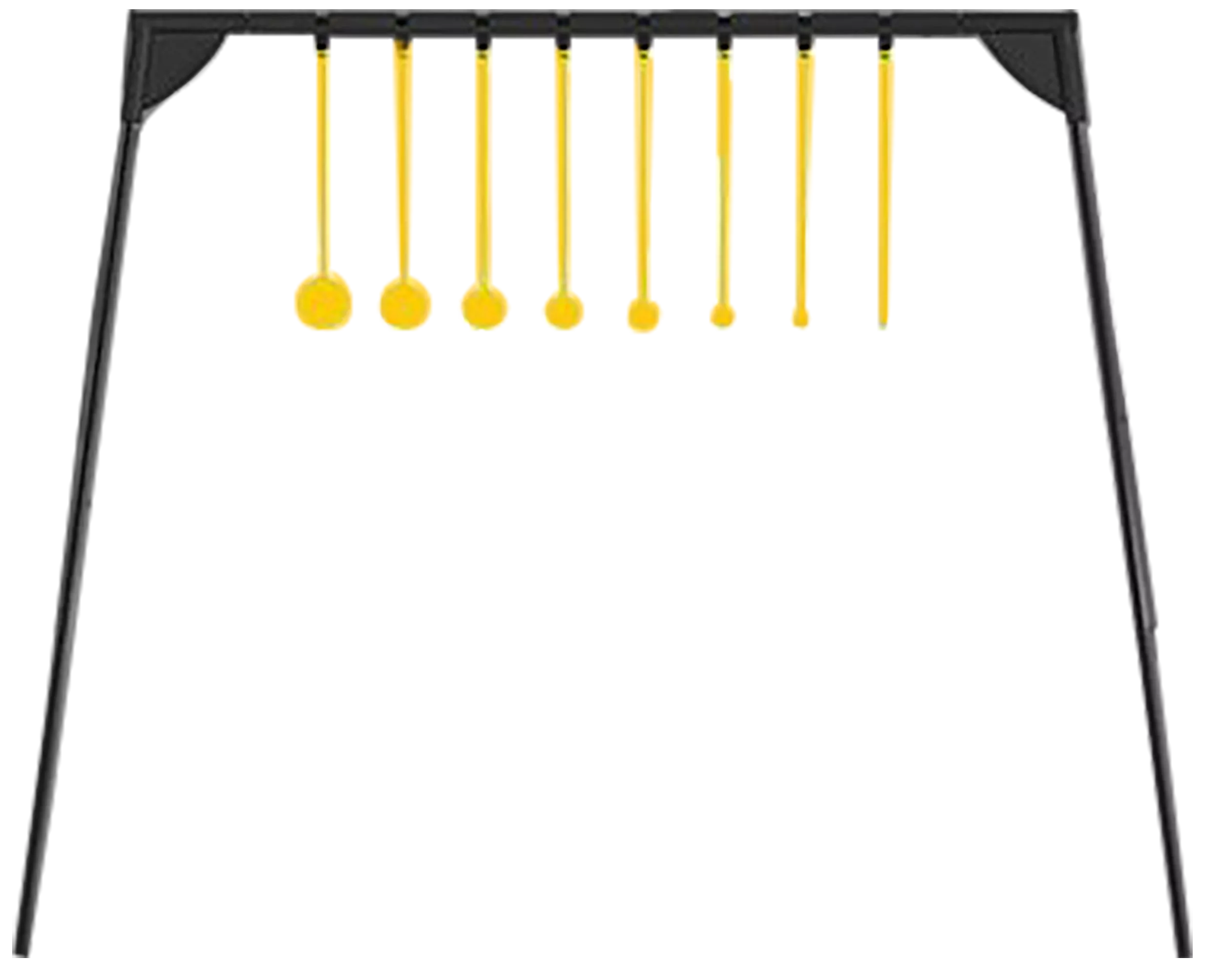 Caldwell 4002310 Challenge Target Rimfire KYL Black/Yellow AR500 Steel Standing Includes 8 Targets