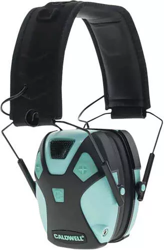 Caldwell E-Max 23 Db Aqua/Black Ear Cup With Black Headband