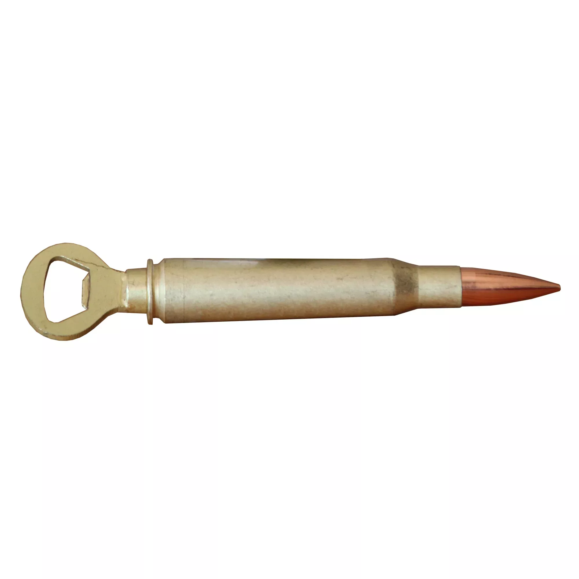Caliber Gourmet 50 Caliber Bullet Bottle Opener, Gold – Made from Spent Shell, CBG-1016