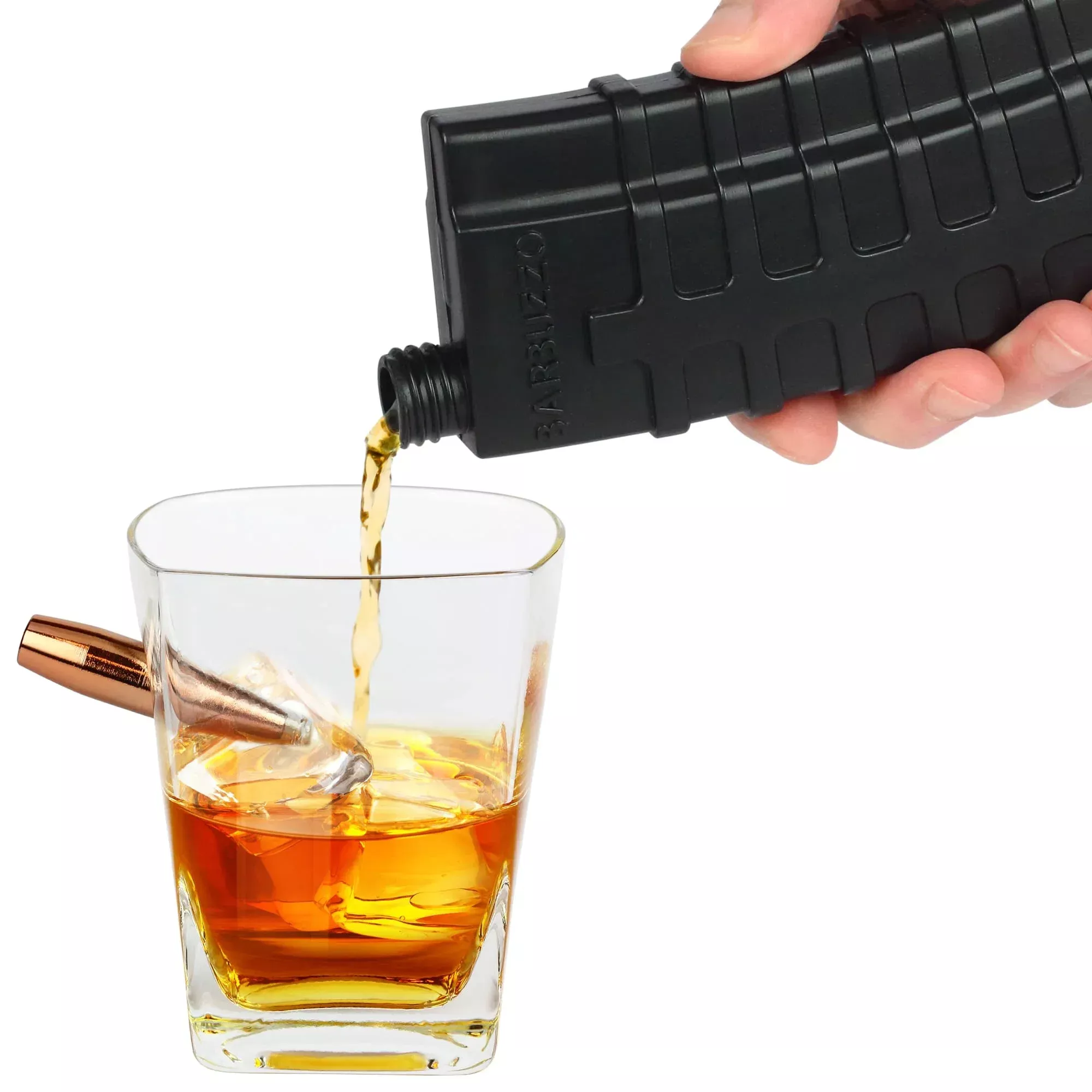 Caliber Gourmet AR Magazine Flask, 7 ounces Hidden Drink Container, Black — CBG-SG-LFLASK