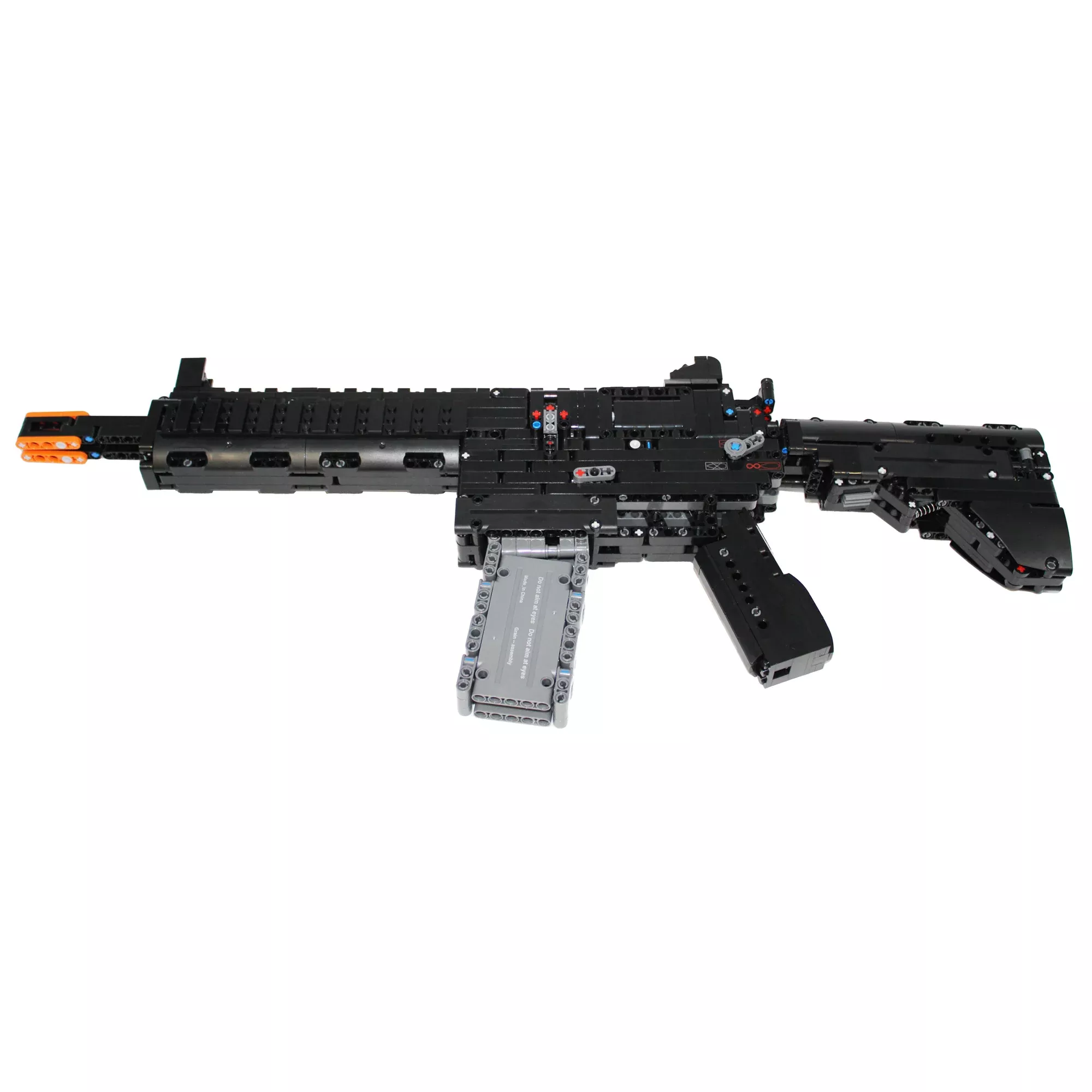 Caliber Gourmet Building Block Machine Gun Kit, 1178-Piece Toy Shoots Plastic Projectiles CBG-BB-3