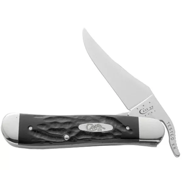Case Cutlery RussLock Folding Knife, Rough Black Synthetic, Tru-Sharp Clip, 4.25 in Closed 18224