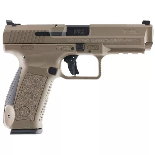 Century CanikHG4070D-N TP9SF Special Forces Double 9mm Luger 4.46" 18+1 Black Interchangeable Backstrap Desert Tan Polymer Frame Desert Tan Cerakote