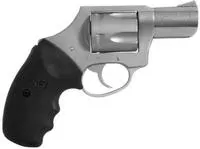 Charter Arms 73521 Mag Pug 357 Mag 5rd 2.20 " Stainless Steel Barrel, Cylinder & Frame W/Matte Finish, Dao Hammer, Finger Grooved Black Rubber Grip