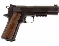 Chiappa Firearms 401101 1911- 22 Custom 22 Lr 10 + 1 5 " Blued Serrated Steel Slide W/Picatinny Rail & Beavertail Frame, Stippled Walnut Grip