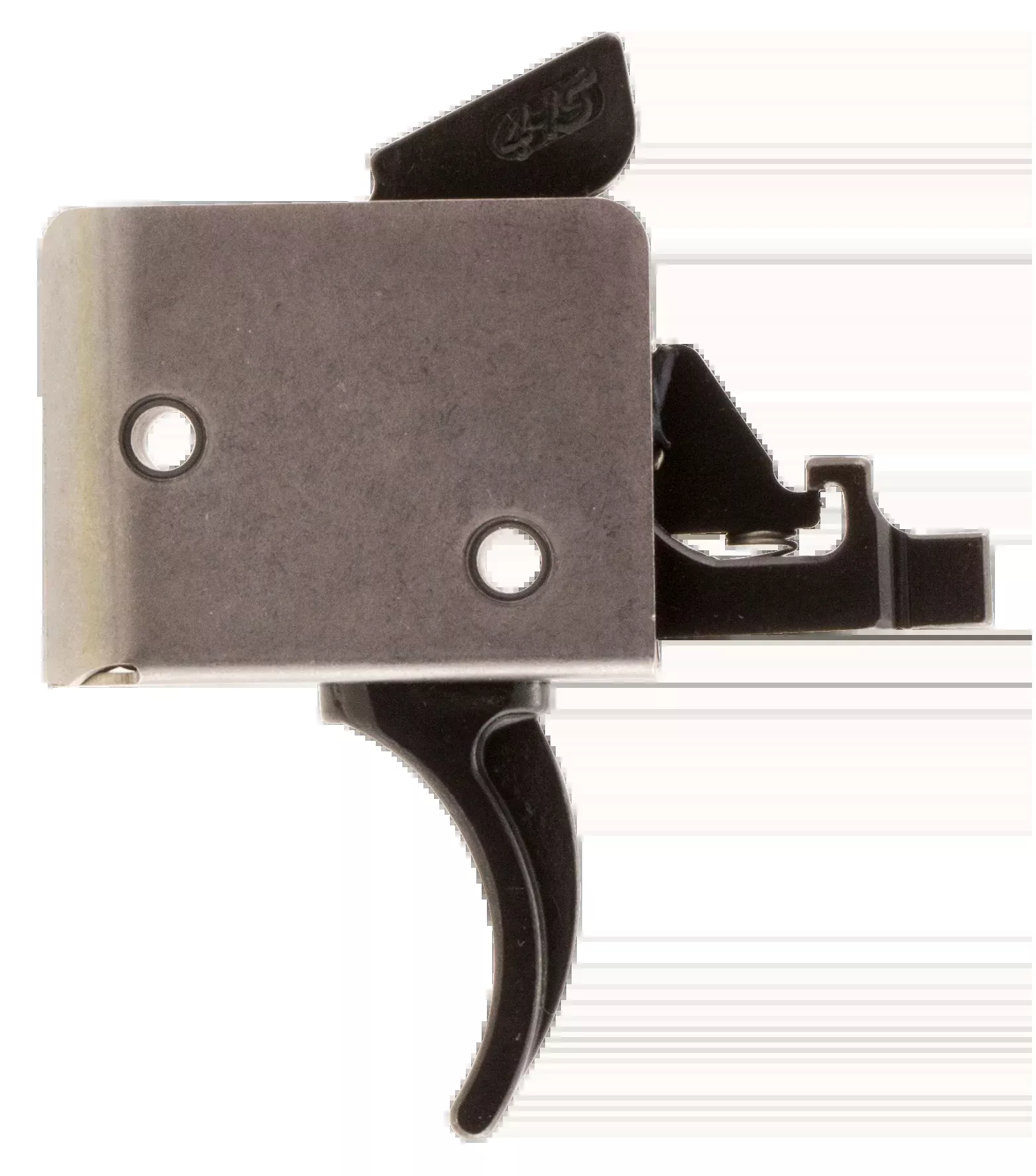 CMC Triggers 93502 Drop-In AR-15/AR-10 Two-Stage Curved 2-4 lbs Trigger - Black/Silver