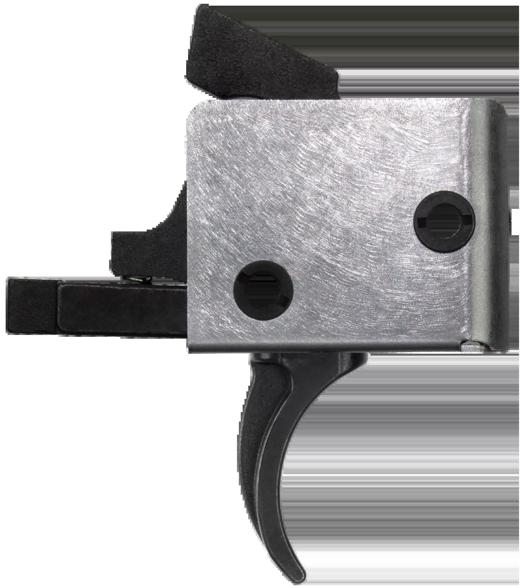 CMC Triggers AR-15/AR-10 Drop-In Single-Stage Curved Trigger, 3-3.5 lb Pull, Black/Silver, 91501