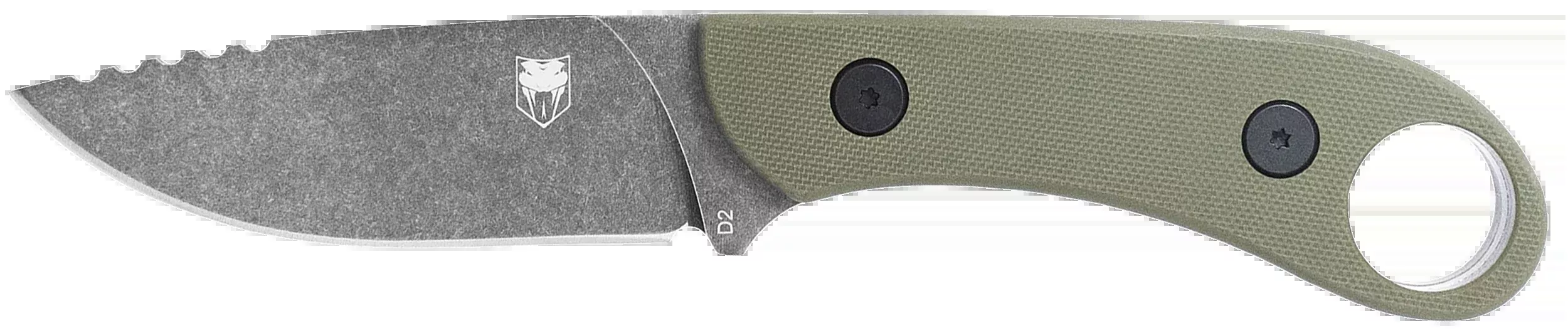 CobraTec Knives Skinner Gen II Fixed D2 Steel Blade, Olive Drab Green G10 Handle w/ Ring SD2DNSODGGEN2
