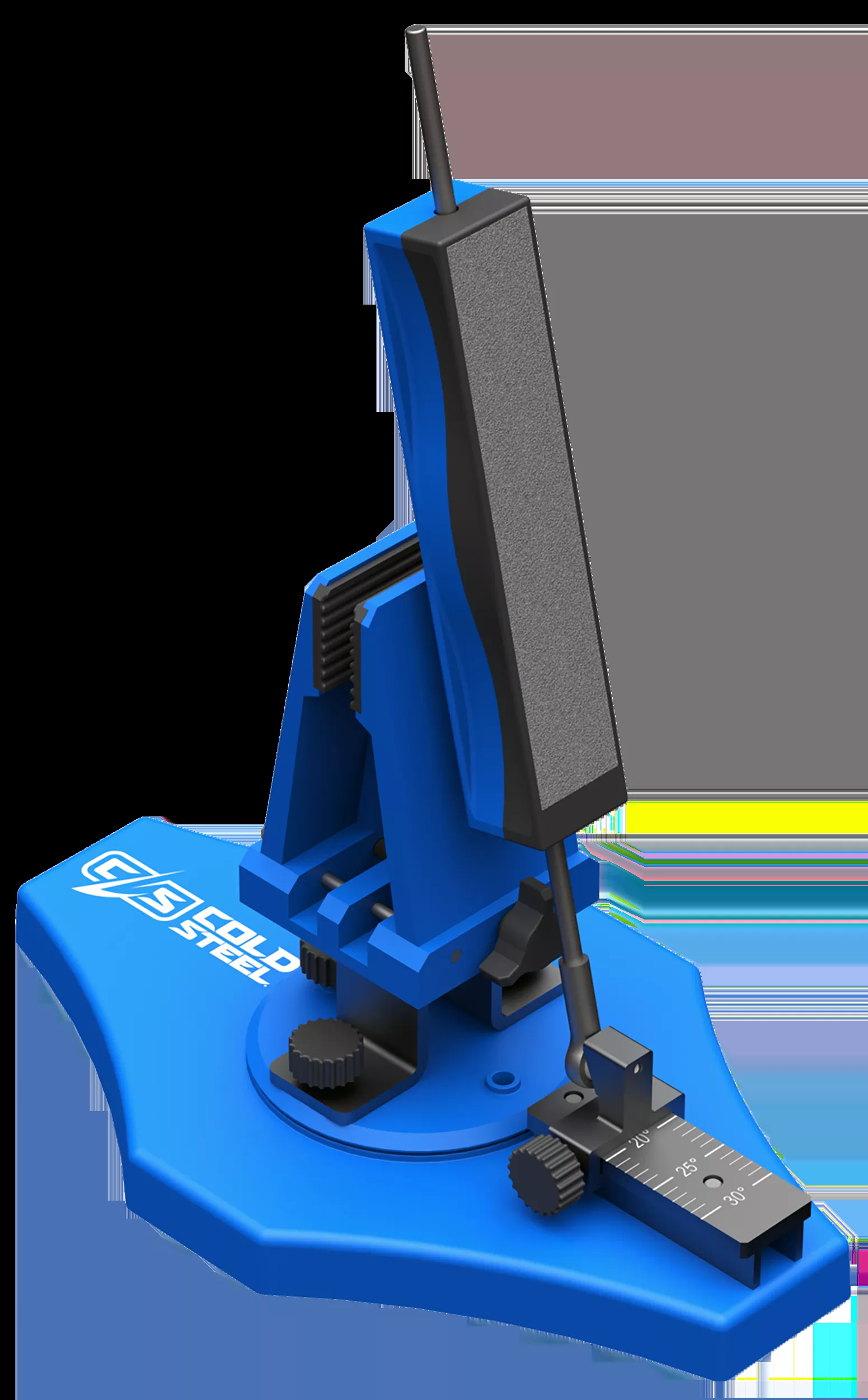 Cold Steel CSKSBKS Benchtop Knife Sharpener Blue Fixed Diamond Sharpener Includes Carry Case