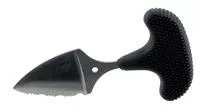 Cold Steel Mini Pal Palm Knife 1 " Partially Serrated Blade Japanese Aus 8a Stainless Steel Kray- Ex Handle Secure- Ex Sheath Matte Black Finish