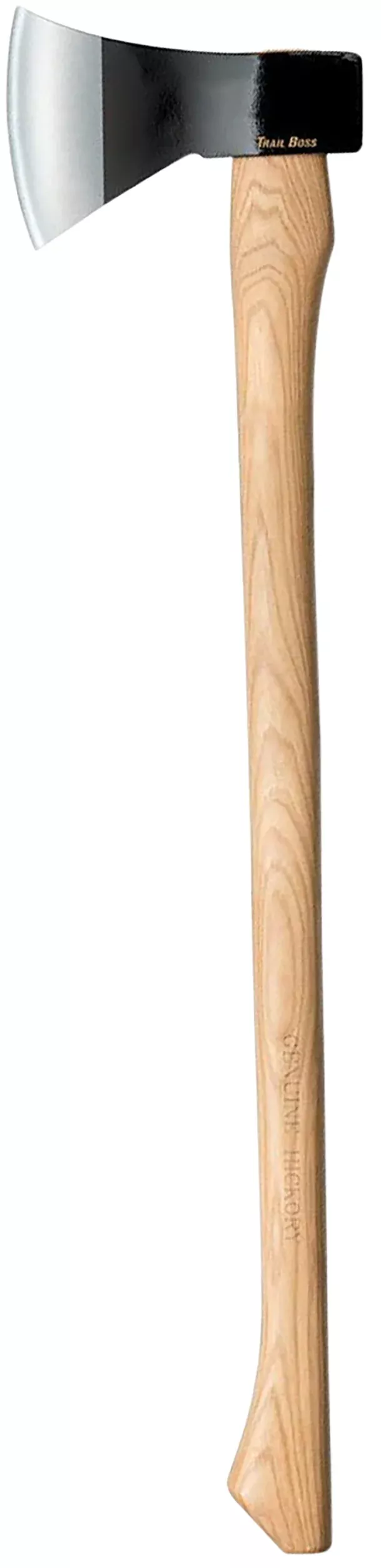 Cold Steel Trail Boss Axe, 27 in American Hickory Handle, 1055 Carbon Steel Head CS90TA