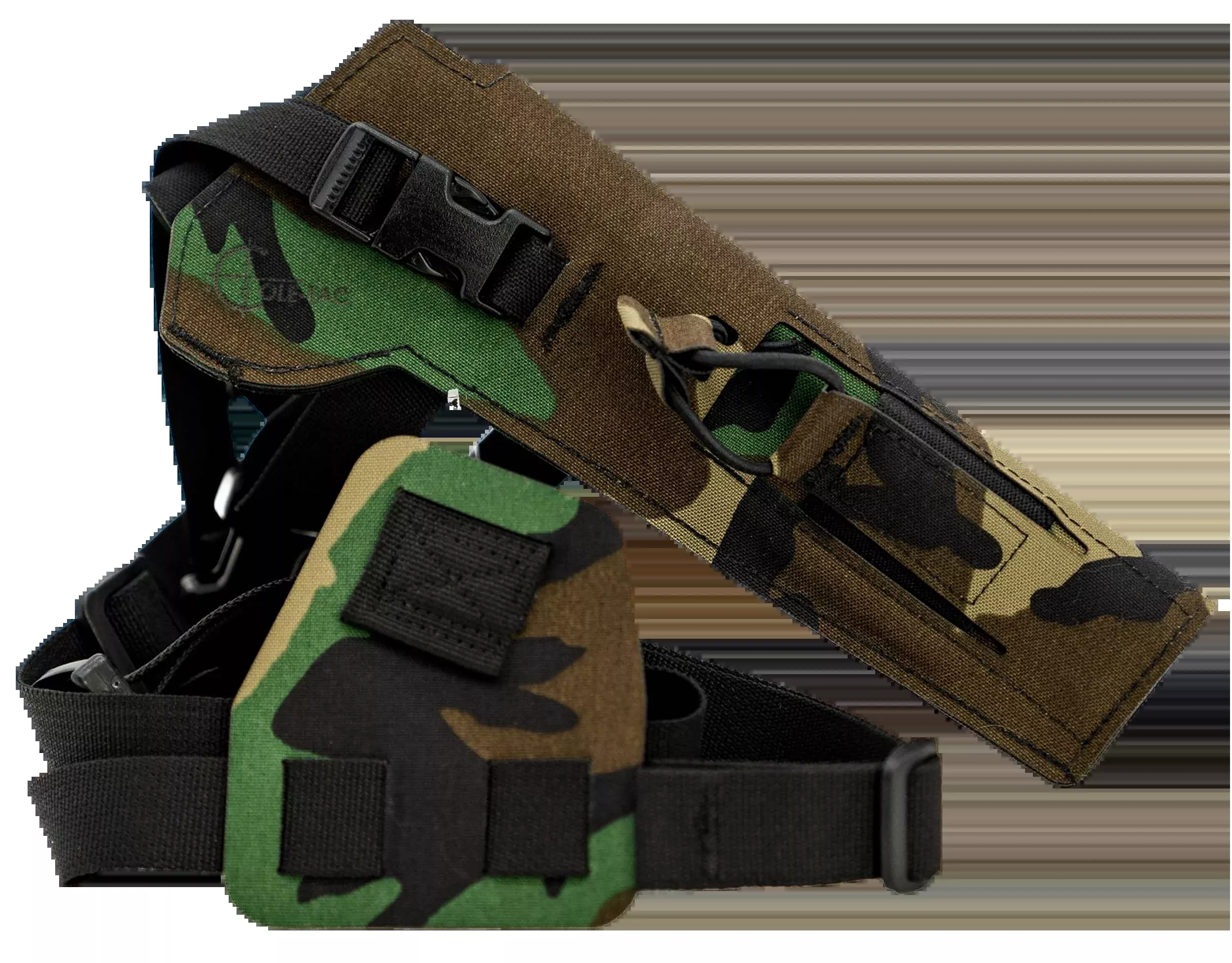 Cole-TAC Varmint Wrangler Suppressed .22 Chest Holster, M81 Woodland Right-Hand, VW106