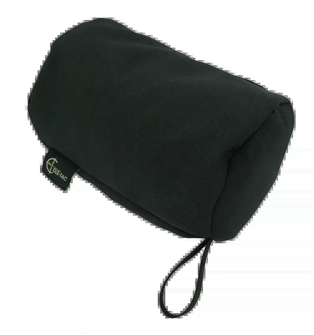 COLE-TAC Woobie Bag Rear Rifle Shooting Rest, Prefilled Black with Grab Handle & Sling Loop WB1001