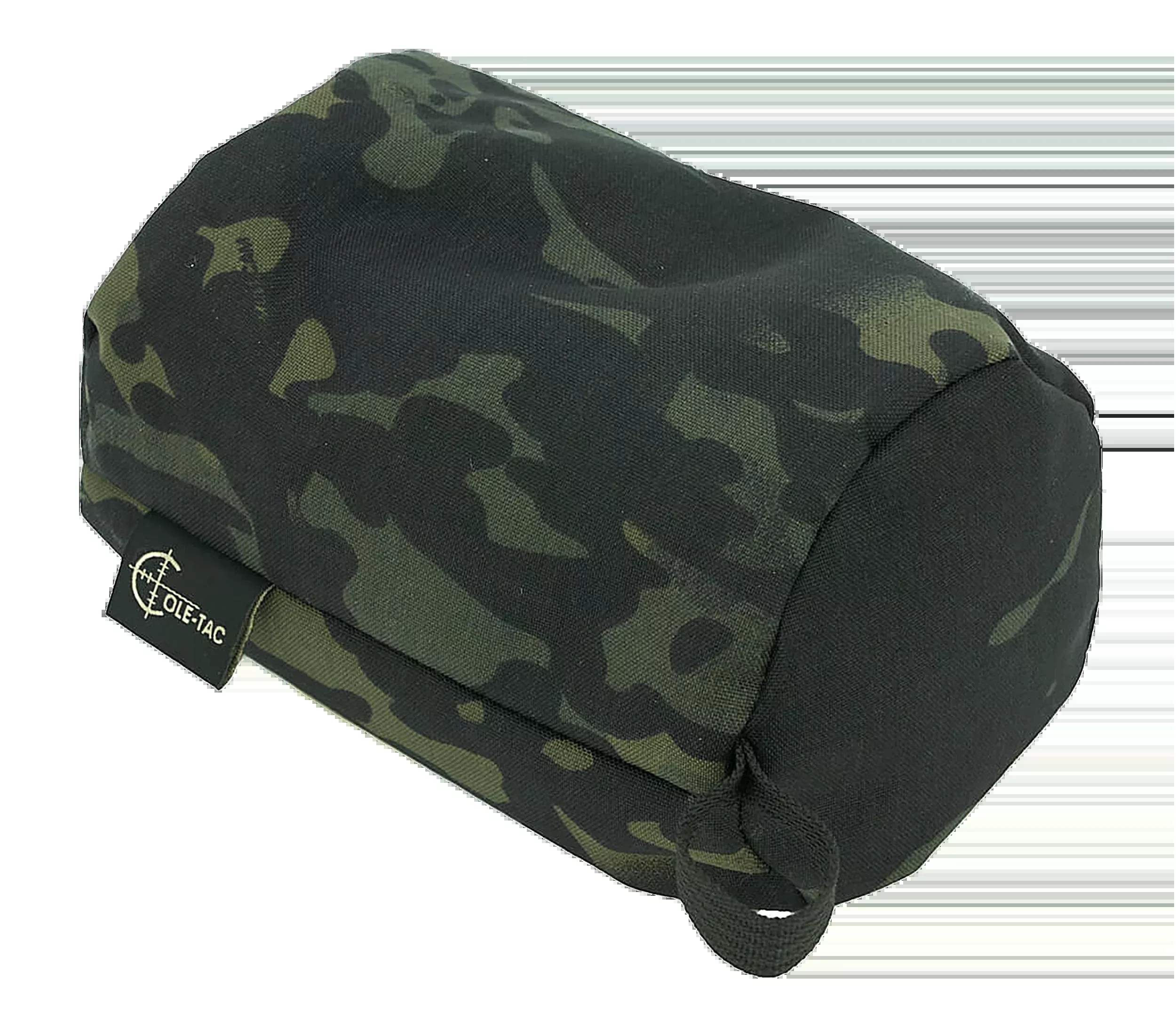 COLE-TAC Woobie Shooting Rest Bag, Black Multicam, Lightweight Polymer Fill, WB1006