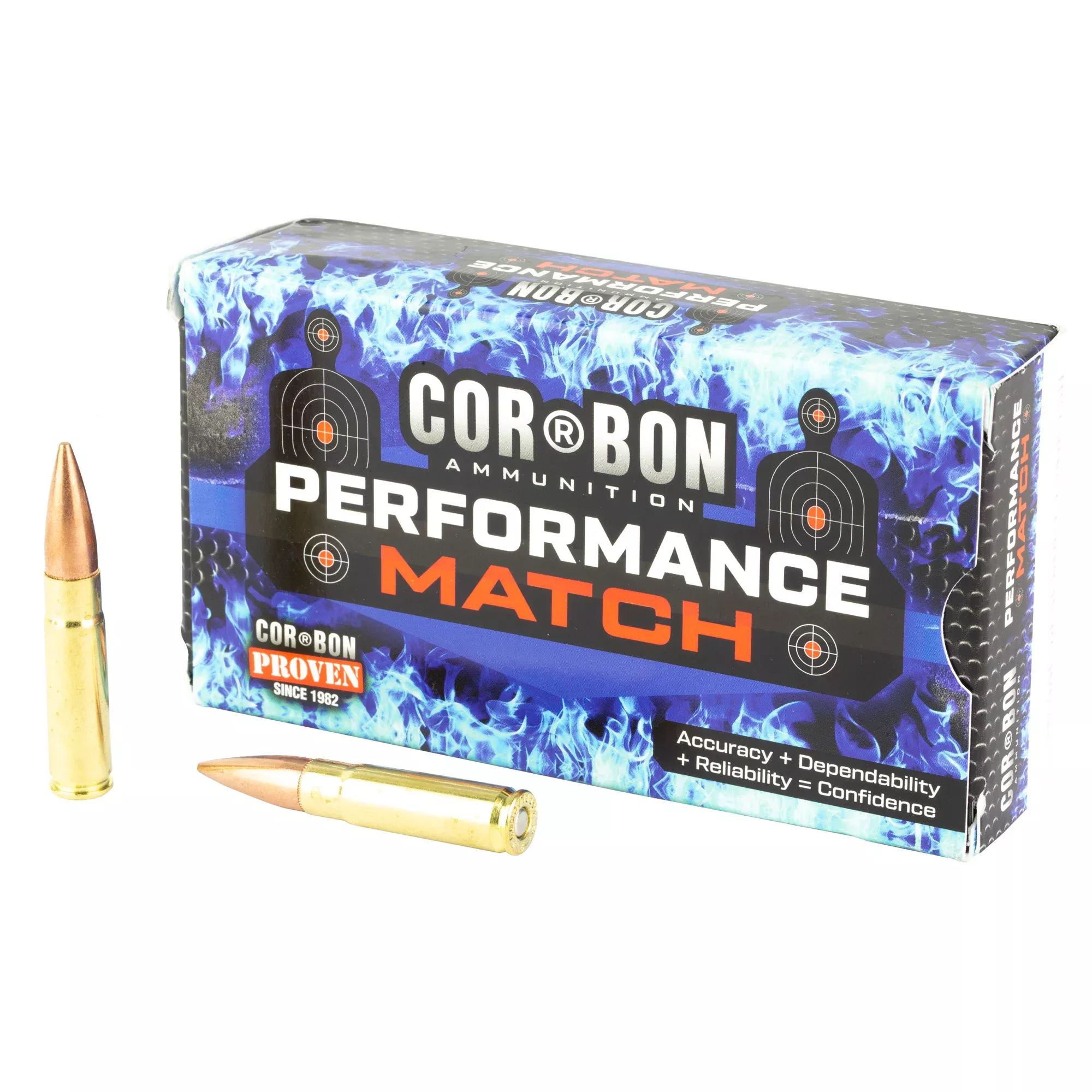 Corbon Ammo Performance Match .300 AAC Blackout 150gr FMJ Rifle Ammo, 20 Rounds PM300AAC150