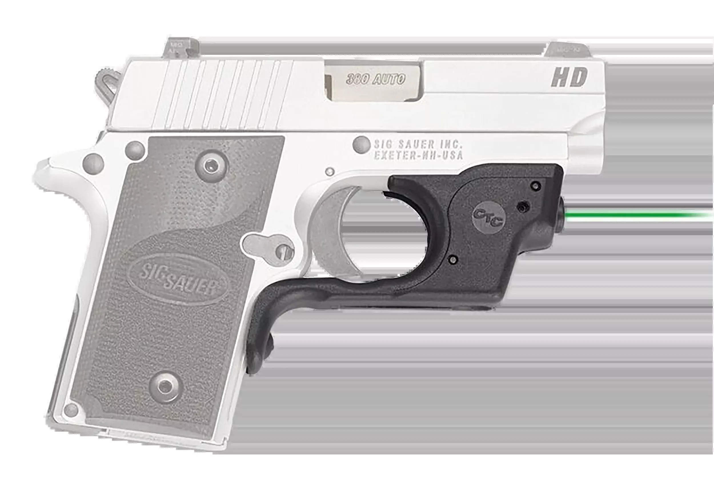 Crimson Trace Laserguard Green Laser Sight for Sig Sauer P238/P938, Trigger Guard Mount, 0147501