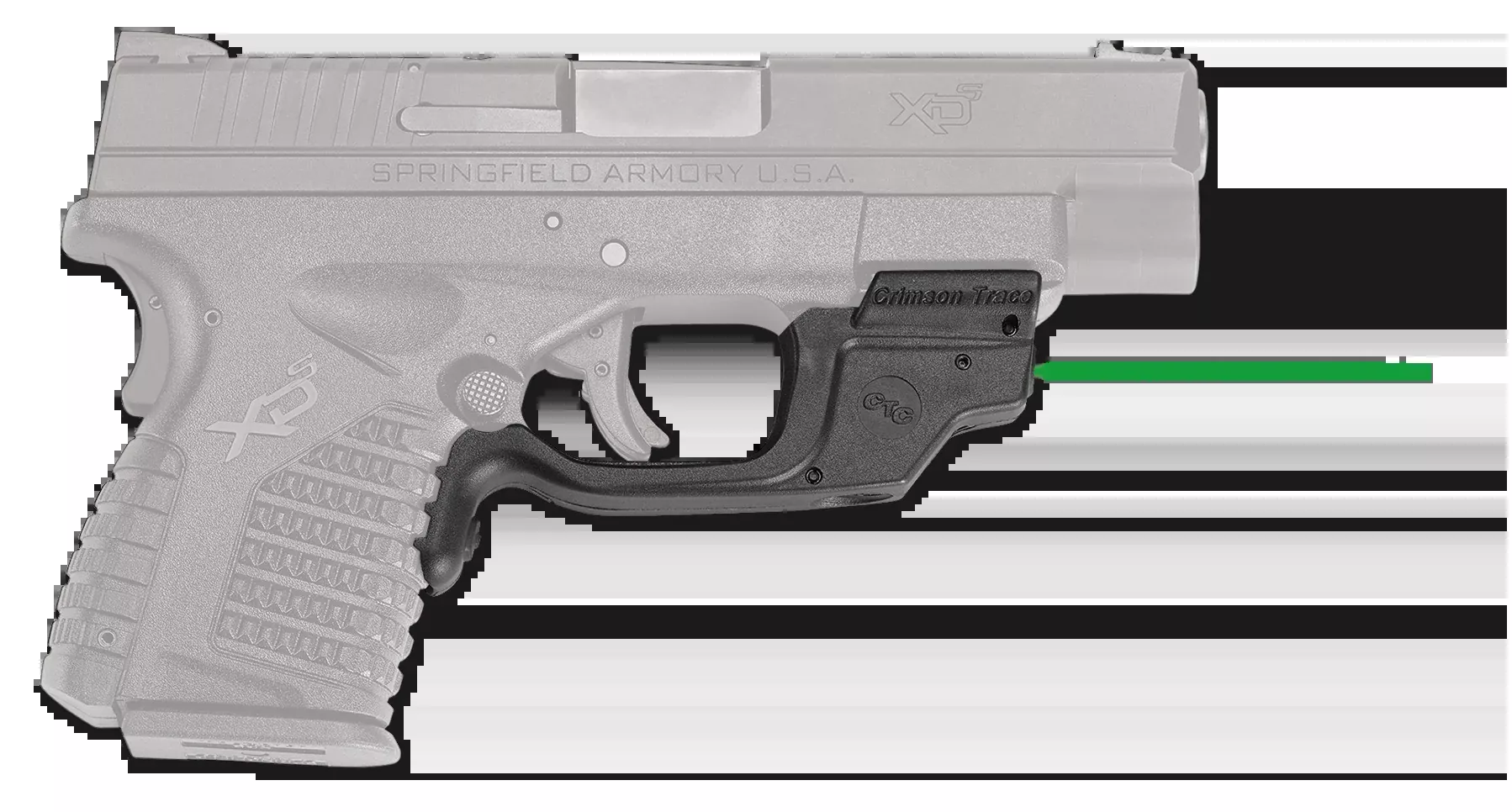 Crimson Trace Laserguard LG-469G Green Laser Sight for Springfield XD-S