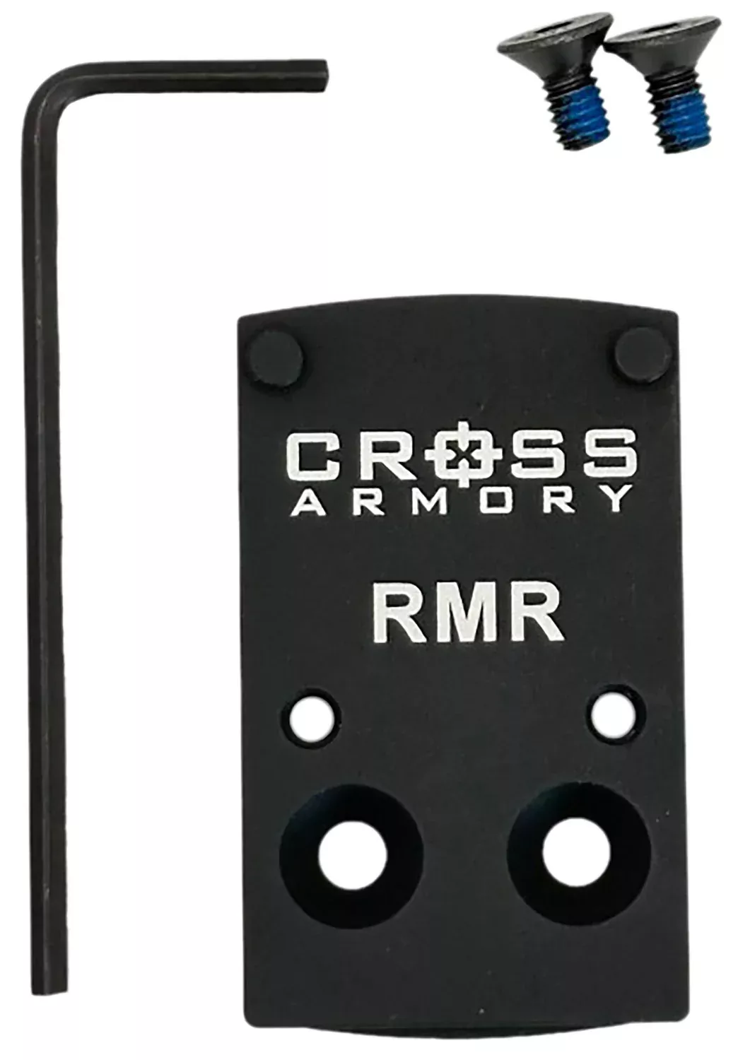 Cross Armory CRRMADAPTERAdapter Plate Black Oxide Aluminum Compatible w/ RMR Optics