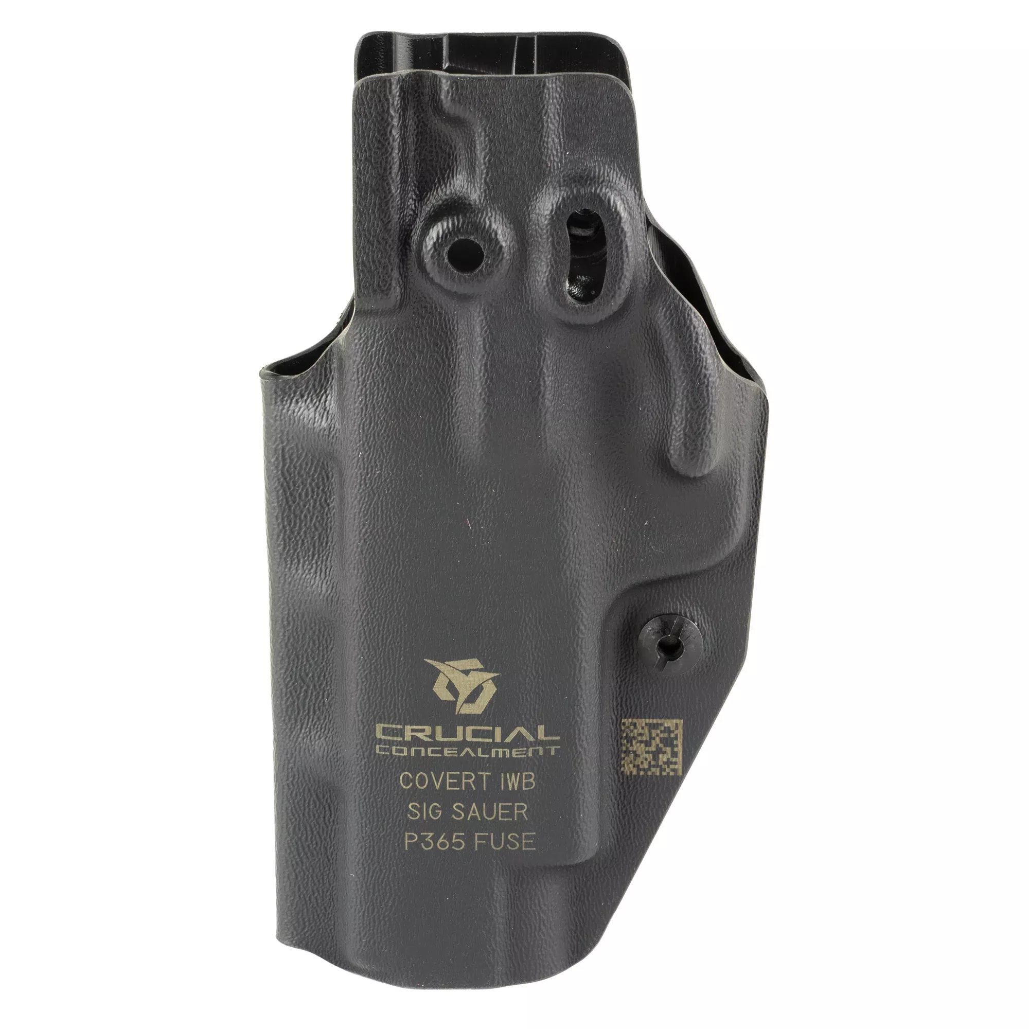 Crucial Concealment Covert Inside-the-Waistband Holster for Sig P365 Fuse, Ambidextrous Kydex, 1413