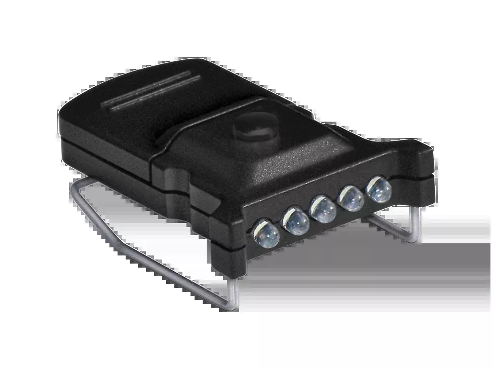 Cyclops Micro Hat Clip Light, 10-Lumen Green LED, Ultra-Light Top-Mount Clip-On, CYC-MHC-G