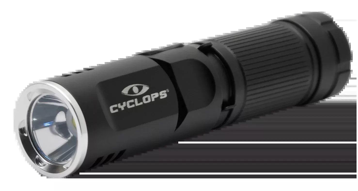 Cyclops Rechargeable LED Flashlight with 90° Swivel Head, 400/160 Lumens, USB-C – CYC-FLX400